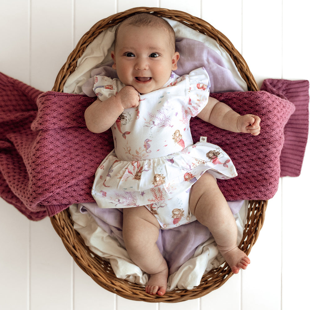 Mermaid Short Sleeve Organic Dress - View 3