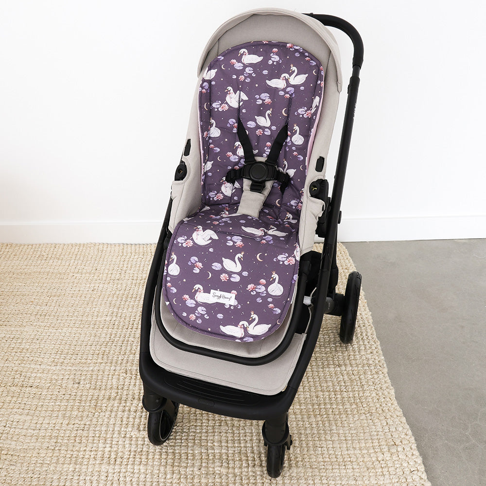 Midnight Swan Universal Organic Pram Liner - View 1