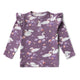 Midnight Swan Organic Long Sleeve Top with Frill - Thumbnail 2