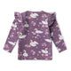 Midnight Swan Organic Long Sleeve Top with Frill - Thumbnail 4