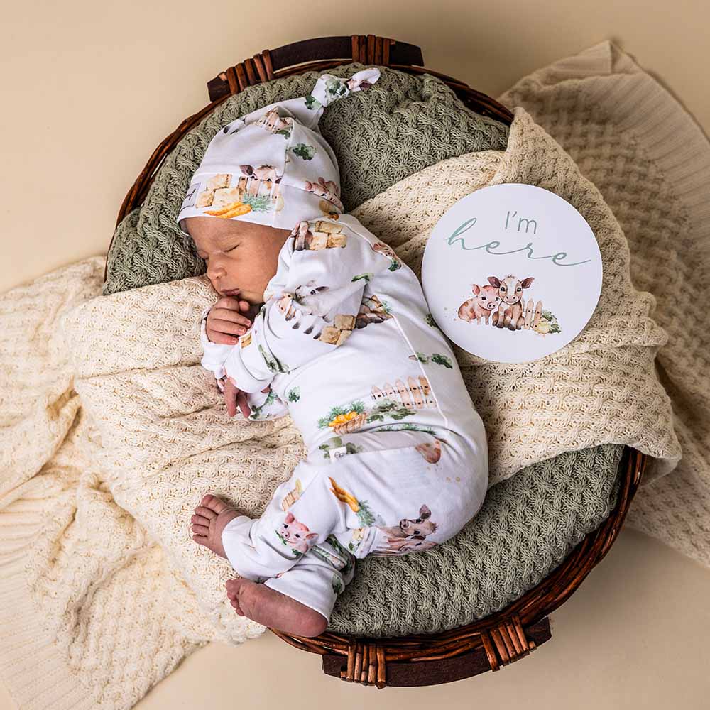 Dear Baby Gear Farm Deluxe Baby Blanket – Reversible Highland Cow Print, 40" X 30" - View #8