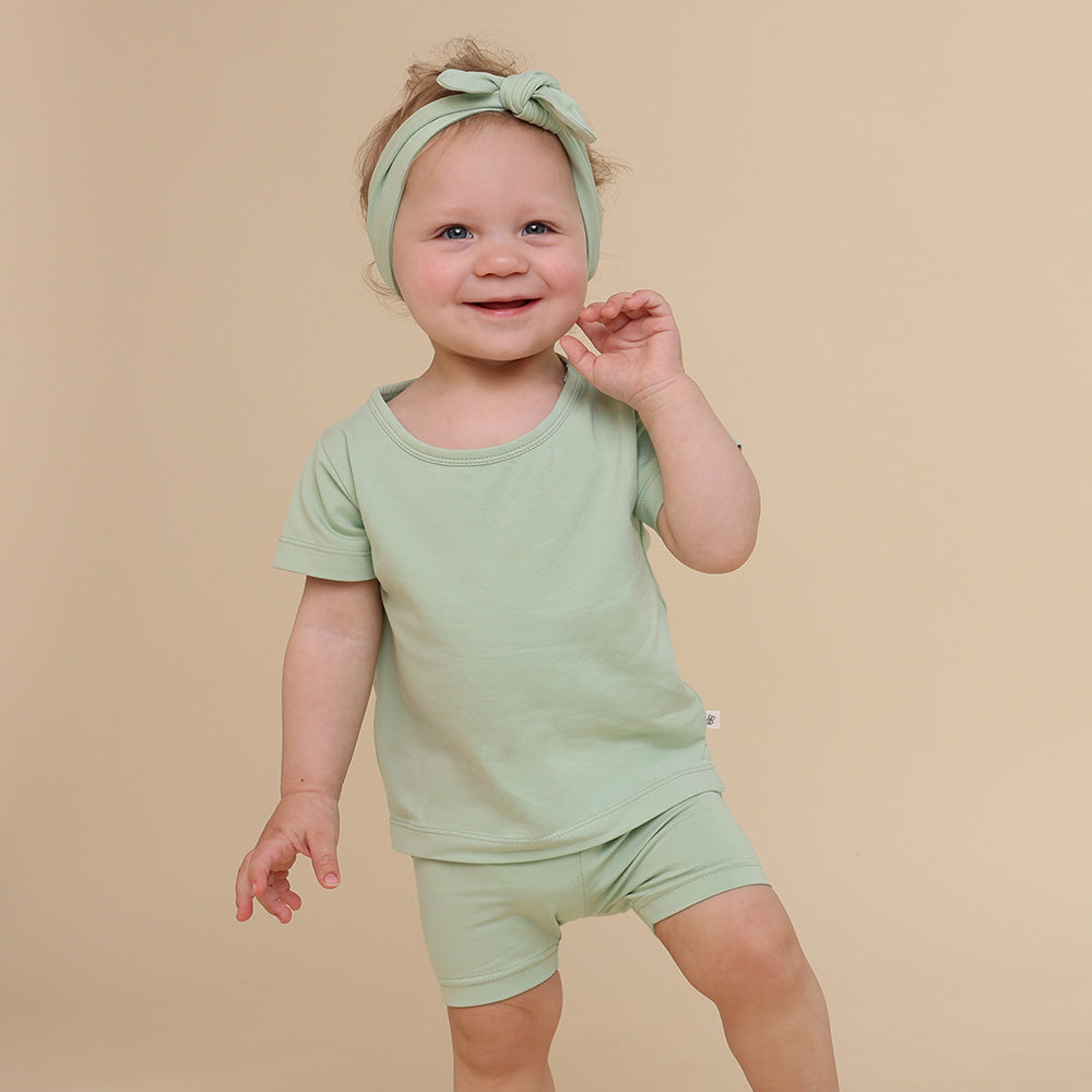 Mint Organic Bike Shorts - View 1