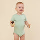Mint Short Sleeve Organic Bodysuit - Thumbnail 3