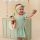 Mint Short Sleeve Organic Dress - Thumbnail 4