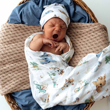 Dragon Organic Muslin Wrap-Snuggle Hunny