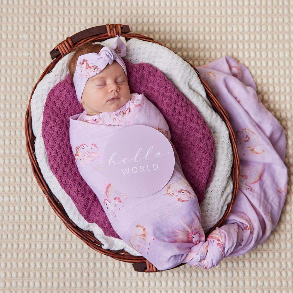 Unicorn Organic Muslin Wrap - View 4