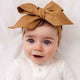 Mustard Pre-Tied Linen Bow - Baby & Toddler - Thumbnail 1