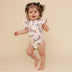 Native Bird Short Sleeve Organic Bodysuit with Frill | Snuggle Hunny