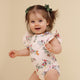 Native Bird Short Sleeve Organic Bodysuit with Frill - Thumbnail 3