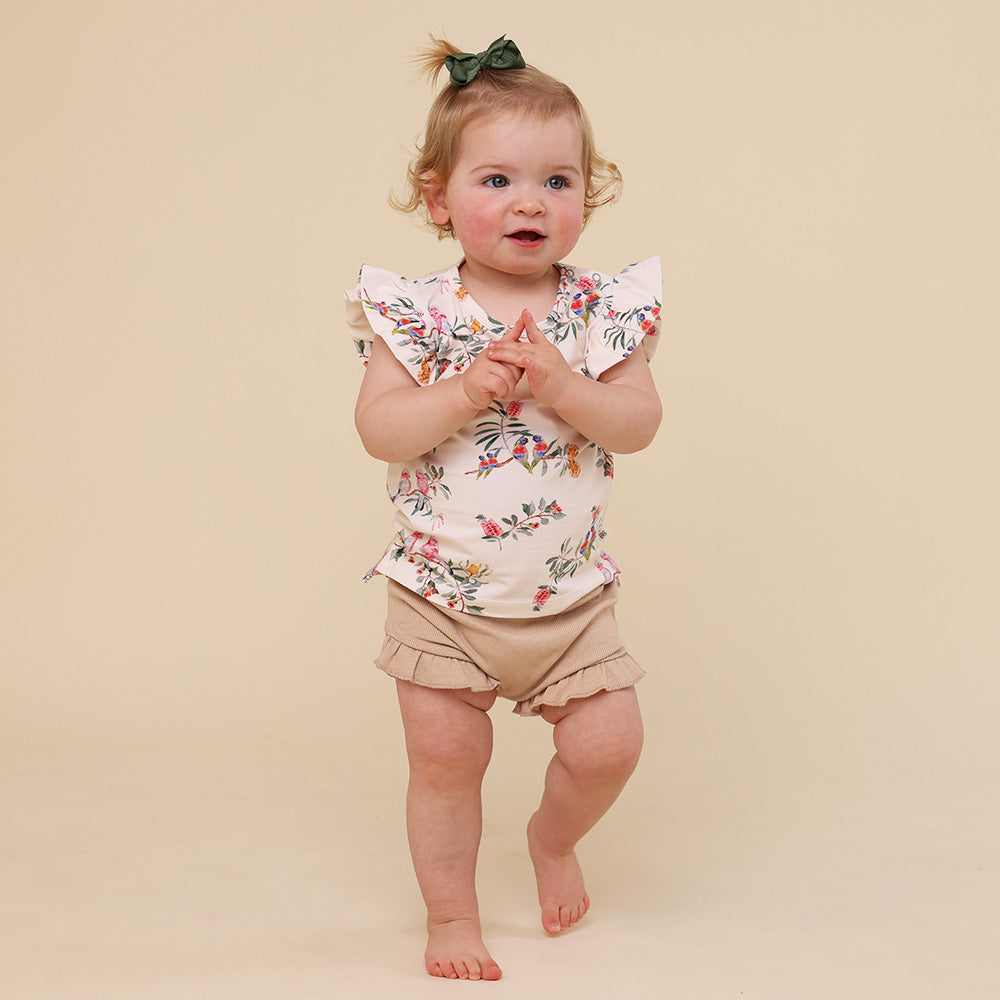 Native Bird Organic T-Shirt with Frill - View 4