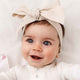 Natural Pre-Tied Linen Bow - Baby & Toddler - Thumbnail 1