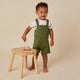 Olive Organic Joey Overall Shorts - Thumbnail 5
