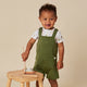 Olive Organic Joey Overall Shorts - Thumbnail 9
