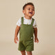 Olive Organic Joey Overall Shorts - Thumbnail 1