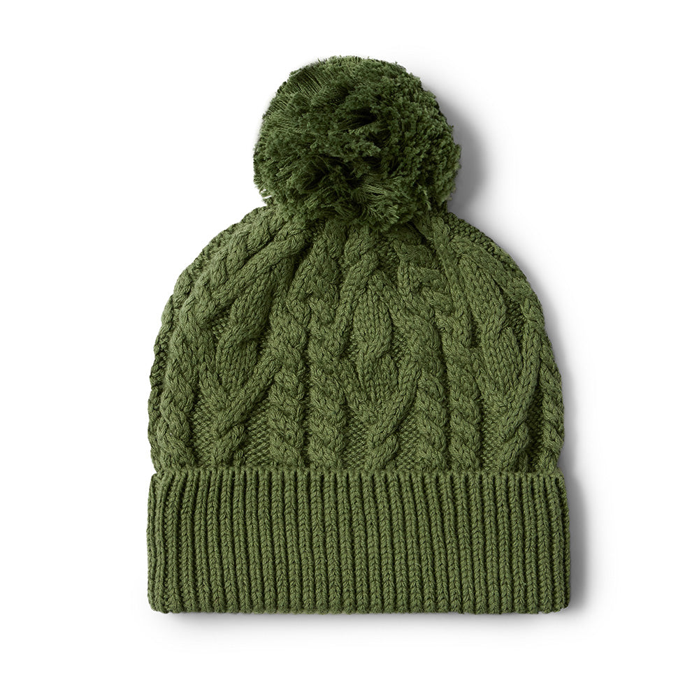 Olive Organic Baby Knit Beanie - View 6