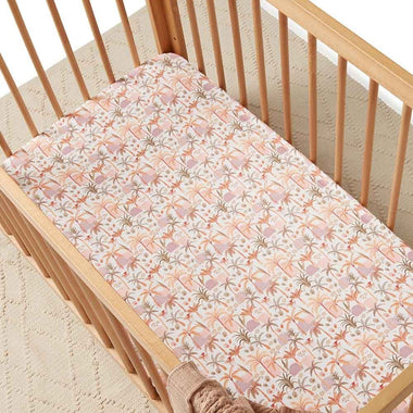 [Process Test] Palm Springs Fitted Cot Sheet-Snuggle Hunny