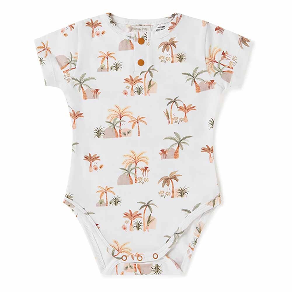 Palm Springs Short Sleeve Organic Bodysuit - View 2