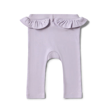 Lavender Organic Pants with Frill | Snuggle Hunny