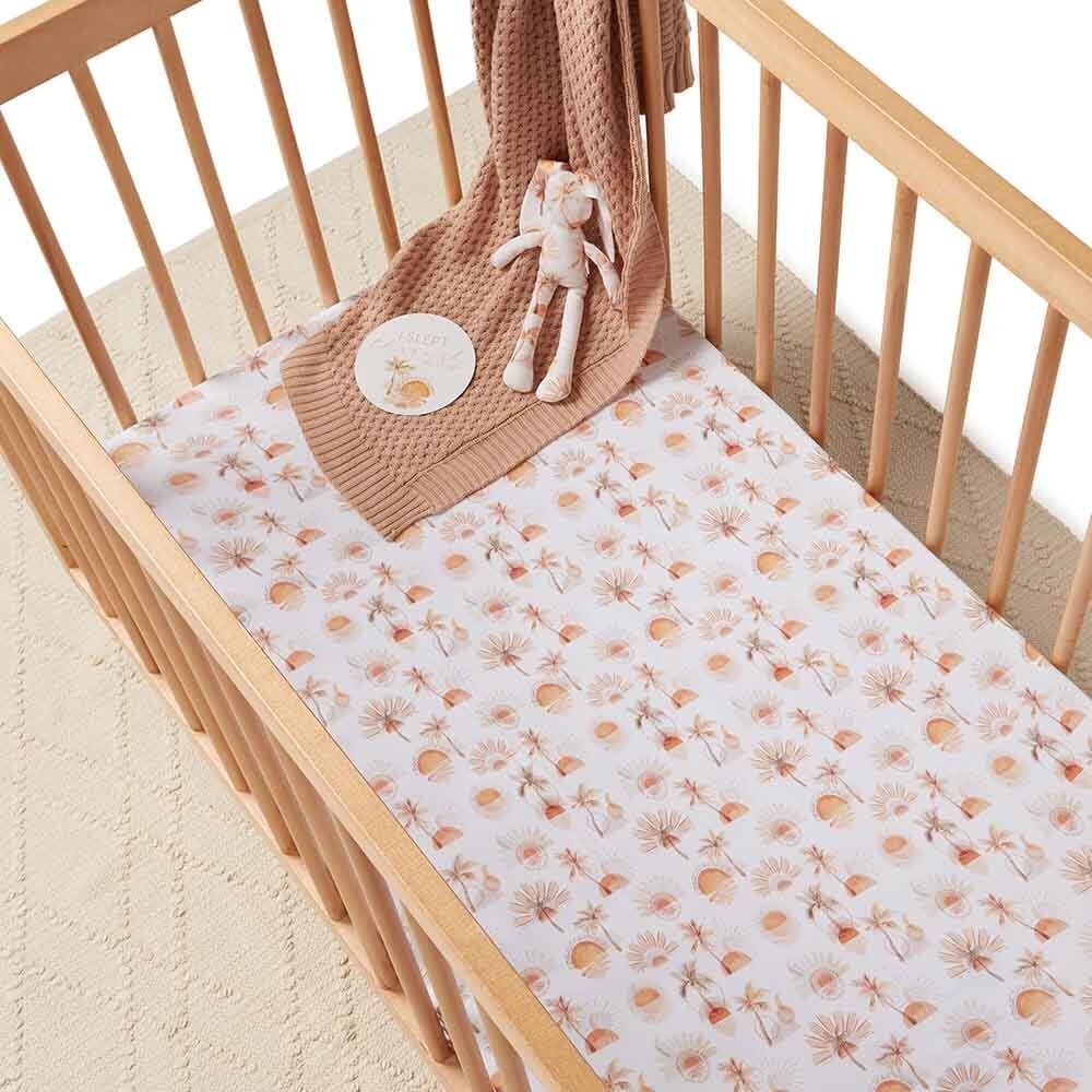 Paradise Fitted Cot Sheet-Snuggle Hunny