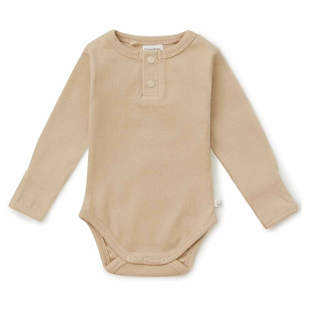 Pebble Organic Long Sleeve Bodysuit | Snuggle Hunny