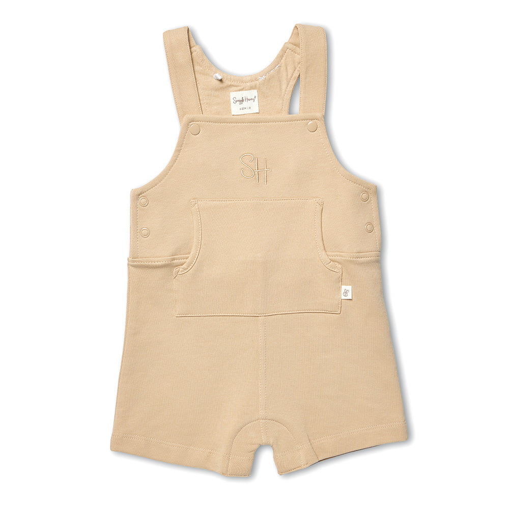 Pebble Organic Joey Overall Shorts - View 2