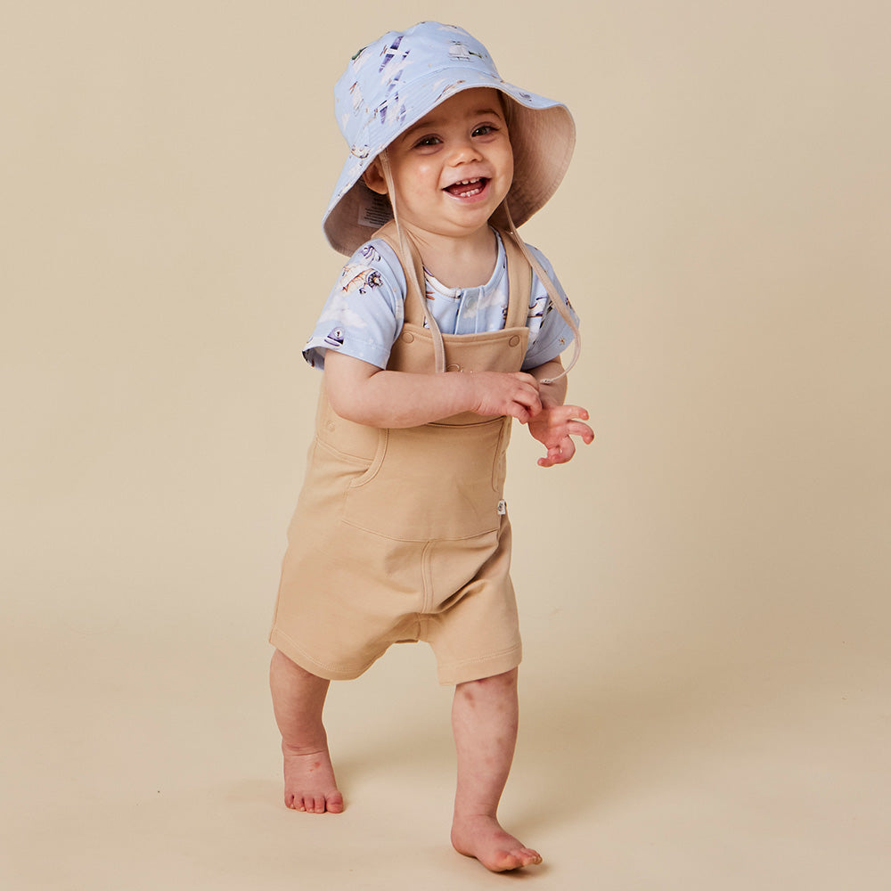 Pebble Organic Joey Overall Shorts - View 4