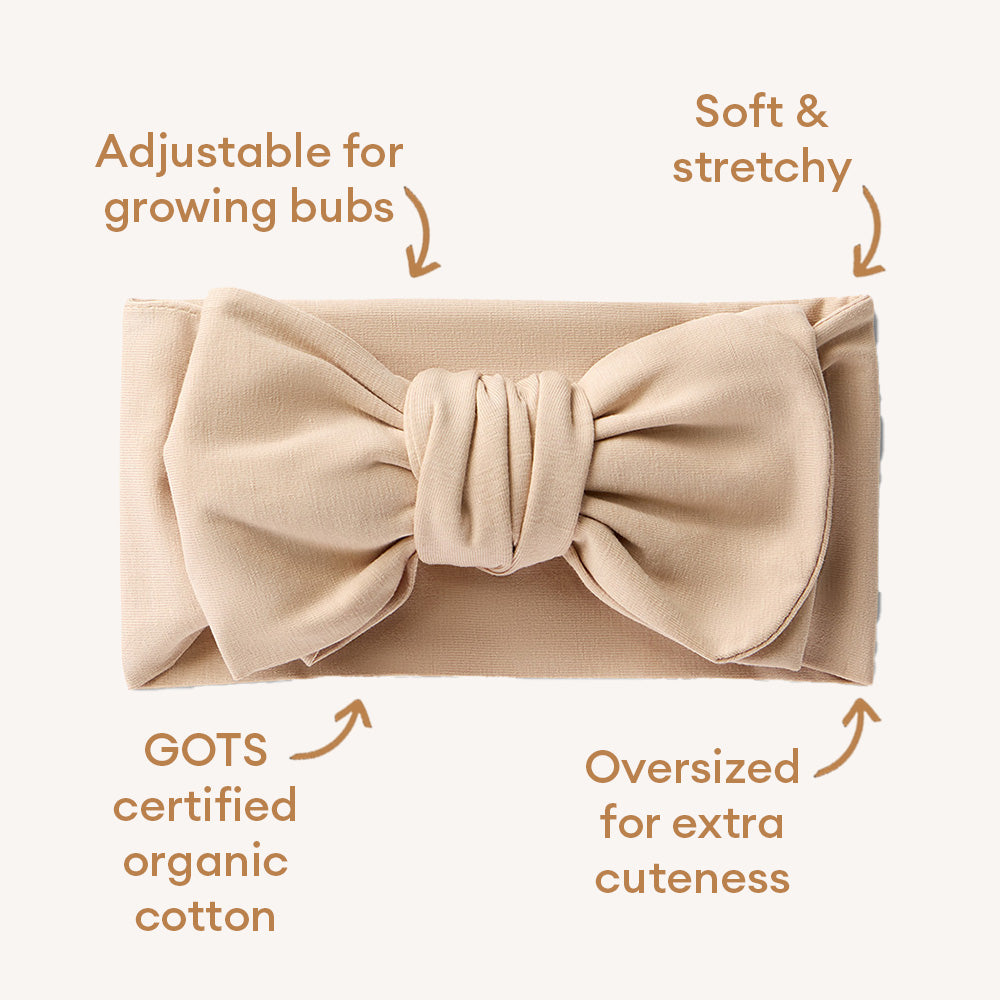 Pebble Organic Oversized Bow - View 5