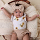 Sunflower Short Sleeve Organic Bodysuit with Frill - Thumbnail 4