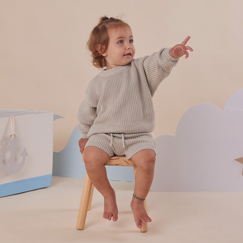 Pistachio Oversized Cotton Knit Jumper - View 9