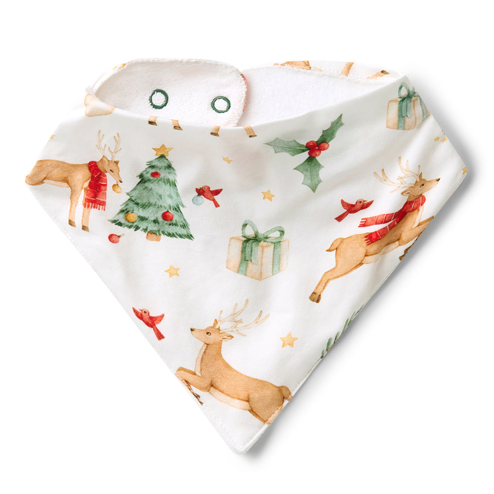 Prancer & Friends Organic Dribble Bib - View 2