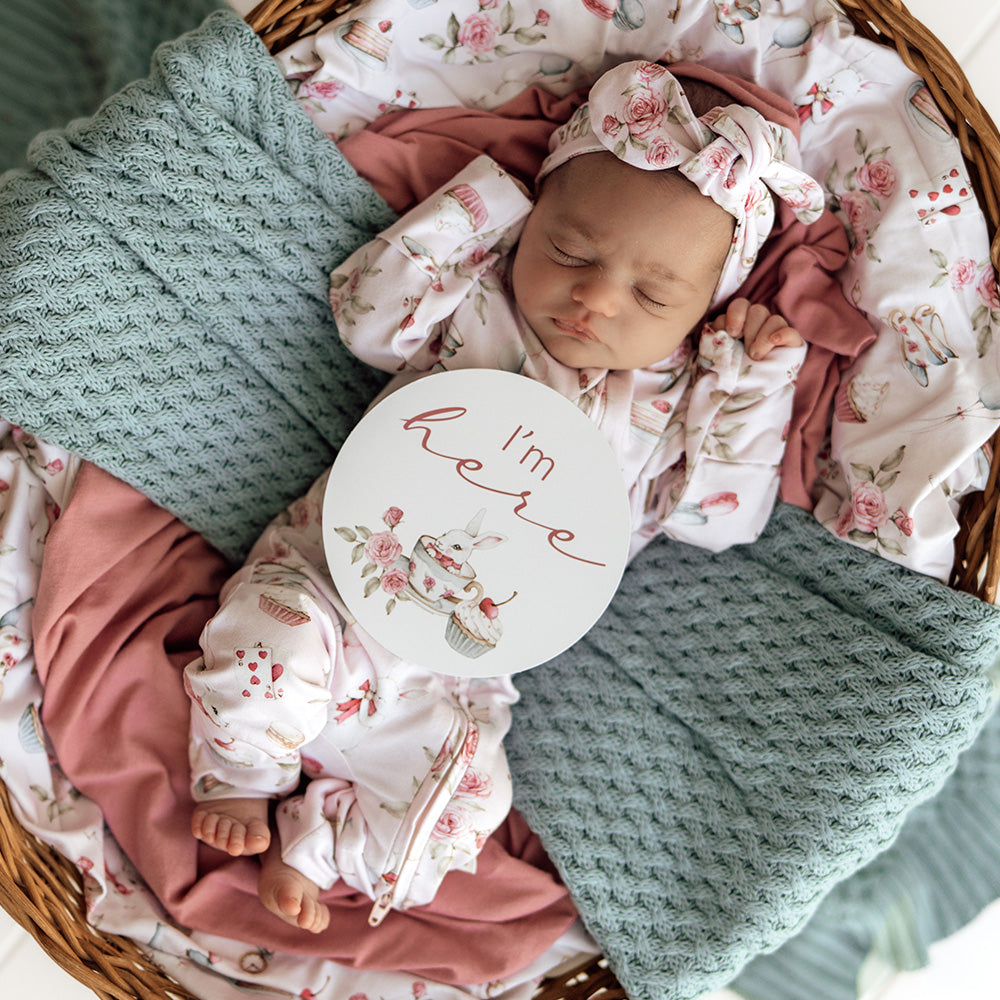 Tea Party & Sage Reversible Milestone Cards - View 8