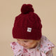 Raspberry Organic Baby Knit Beanie - Thumbnail 6