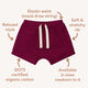 Raspberry Organic Shorts - Thumbnail 4