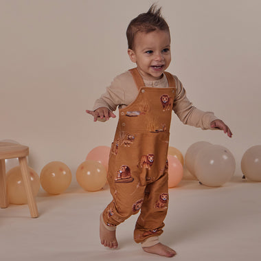 Roar Organic Snuggle Overalls | Snuggle Hunny