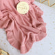Rosa Ruffle Knit Organic Baby Blanket - Thumbnail 3