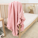 Rosa Ruffle Knit Organic Baby Blanket - Thumbnail 5