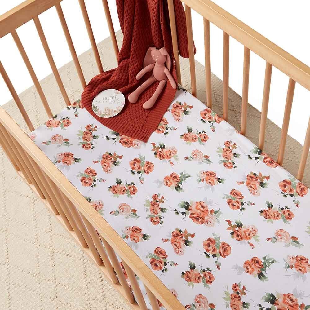 Rosebud Fitted Cot Sheet - View 1