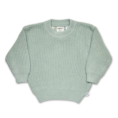 Sage Oversized Cotton Knit Jumper | Snuggle Hunny