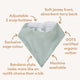 Sage Organic Dribble Bib - Thumbnail 4