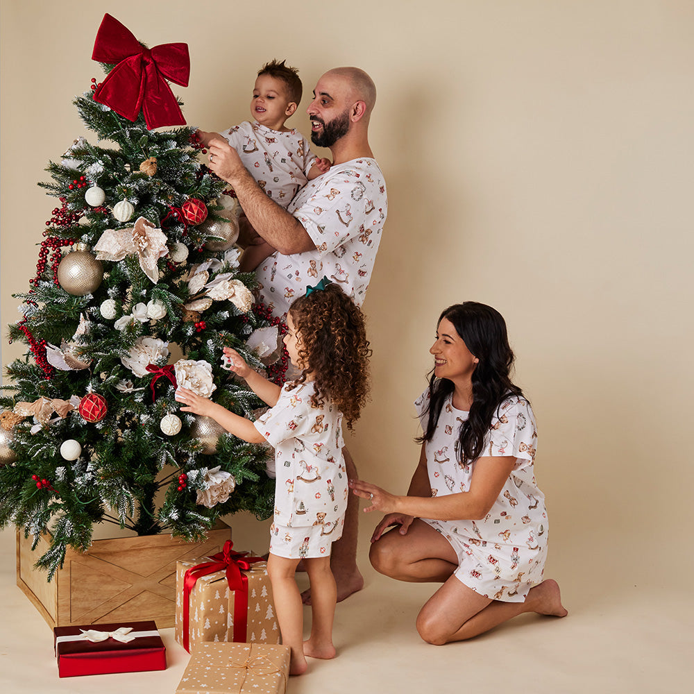 Santa's Toy Shop Organic Mens PJ Set - View 12