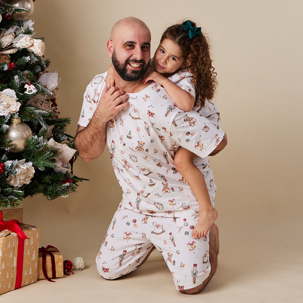 Santa's Toy Shop Organic Mens PJ Set - View 6