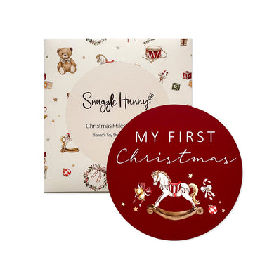 Santa's Toy Shop Milestone Card | Snuggle Hunny