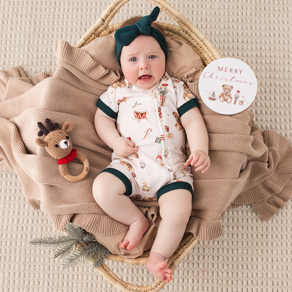 Santa's Toy Shop Organic Snuggle Shortie - View 5