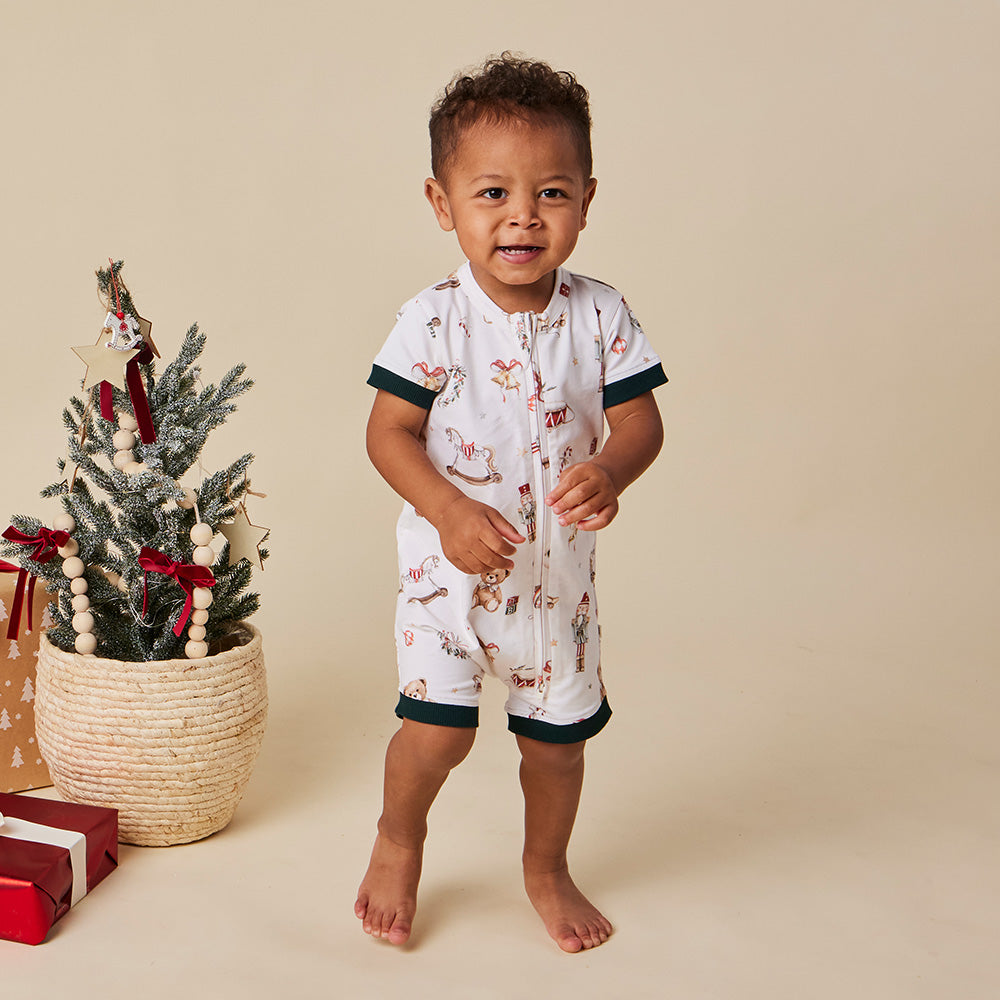 Santa's Toy Shop Organic Snuggle Shortie - View 1