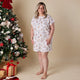 Santa's Toy Shop Organic Womens PJ Set - Thumbnail 4