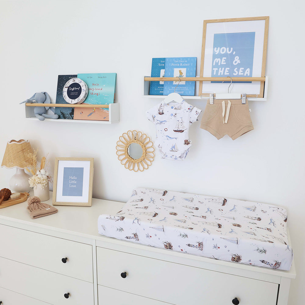 Set Sail Organic Bassinet Sheet / Change Pad Cover - View 5