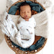 Set Sail Organic Jersey Wrap & Beanie Set - Thumbnail 6