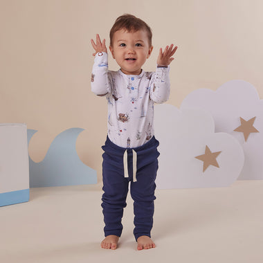 Set Sail Long Sleeve Organic Bodysuit | Snuggle Hunny