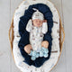 Baby Blue Organic Cotton Knit Booties - Thumbnail 5