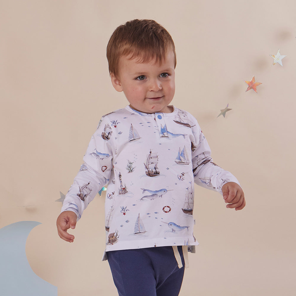 Set Sail Organic Long Sleeve Top - View 1
